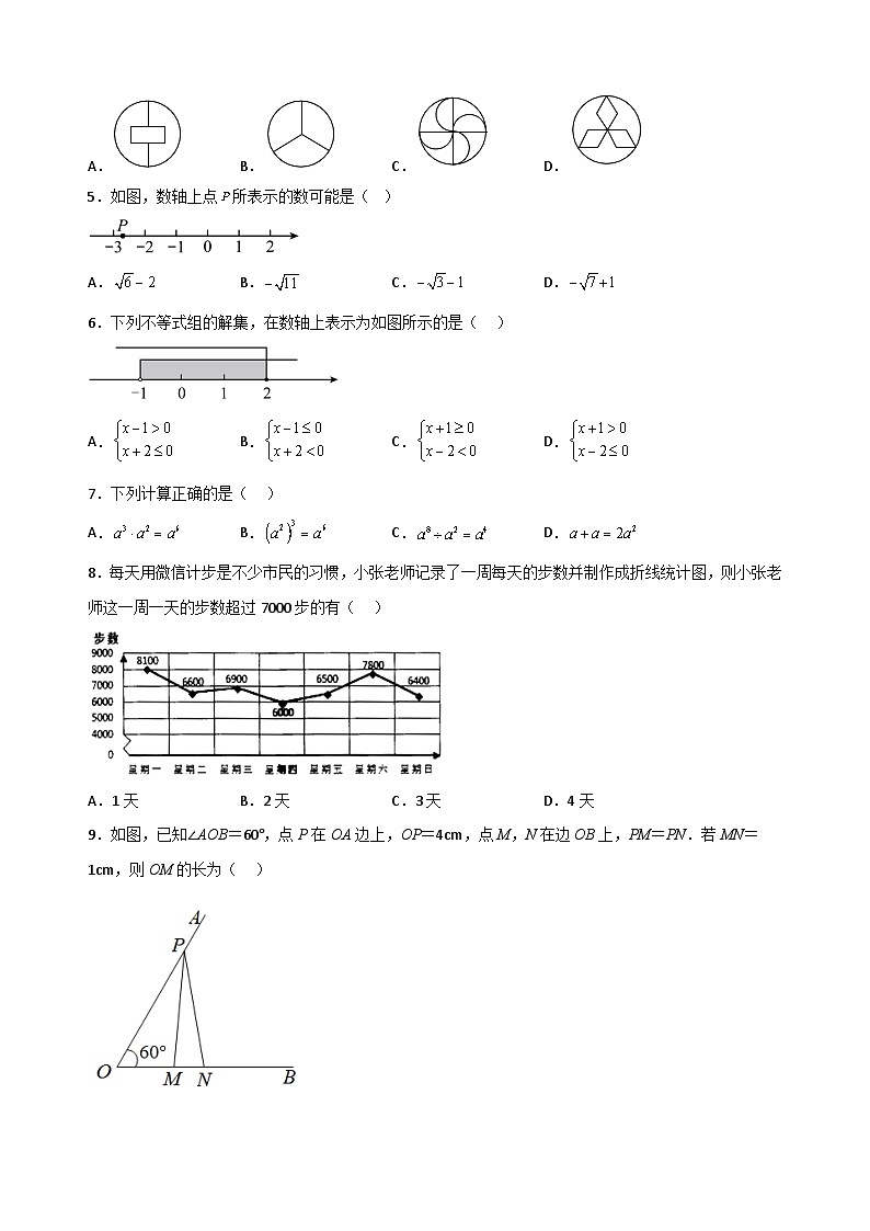 2023年福建省中考数学模拟预测卷第2页