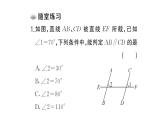 初中数学新华东师大版七年级上册4.2.2 平行线的判定课堂作业课件2024秋