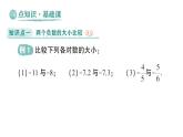 初中数学新华东师大版七年级上册1.5 有理数的大小比较作业课件（2024秋）
