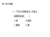 初中數(shù)學(xué)新華東師大版七年級(jí)上冊(cè)3.1 生活中的立體圖形作業(yè)課件（2024秋）