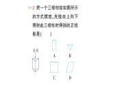 初中數(shù)學(xué)新華東師大版七年級上冊3.2.1 由立體圖形到視圖作業(yè)課件（2024秋）