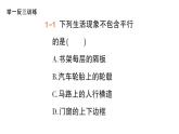 初中数学新华东师大版七年级上册4.2.1 平行线作业课件（2024秋）