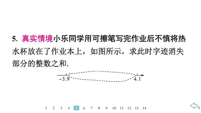 2024统编版数学七年级上册第二章有理数的运算 2.1.1　有理数的加法　第2课时　有理数加法的运算律及应用习题课件ppt第7页