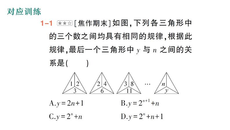 初中数学新华东师大版七年级上册第二章 整式及其加减专题四 规律探究作业课件（2024秋）第6页