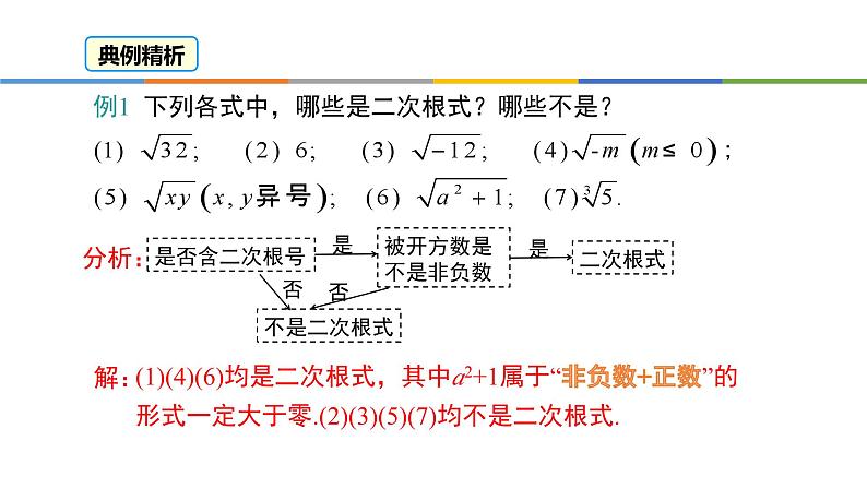 人教版八年级数学下册第16单元第一课时二次根式的概念第8页