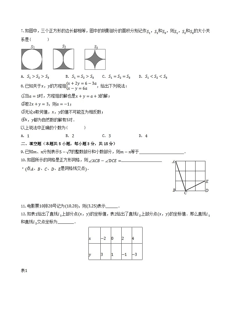 2022-2023学年陕西省汉中市洋县八年级上学期期末数学试题及答案第2页