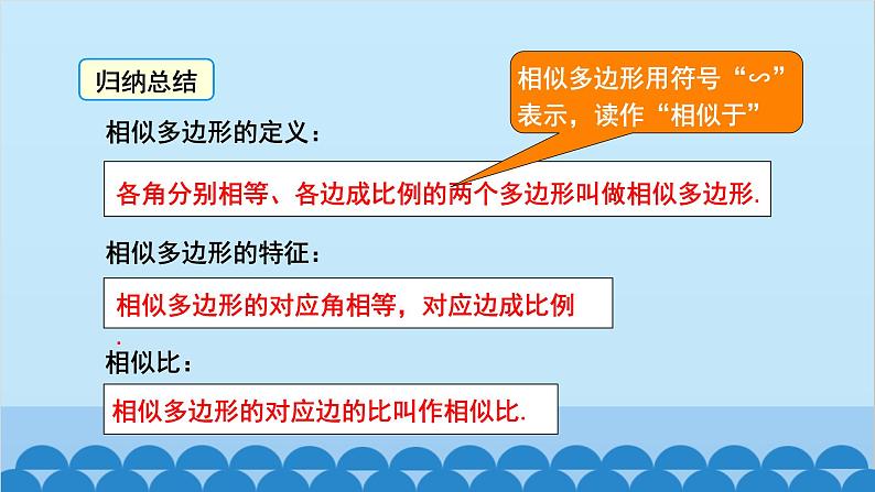 北师大版数学九年级上册 4.3 相似多边形课件第5页