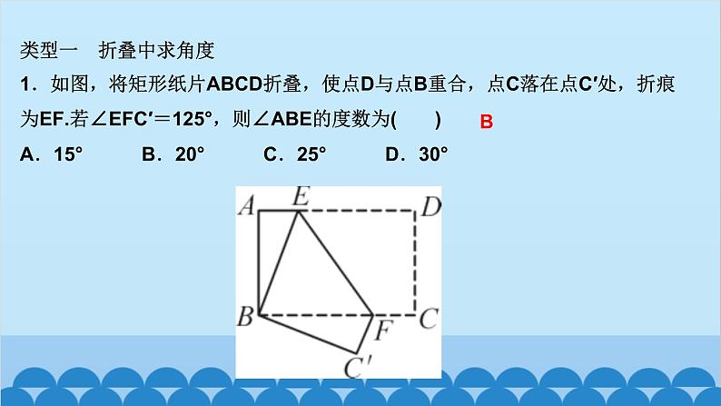 专题课堂(二)　特殊平行四边形中的折叠问题第2页