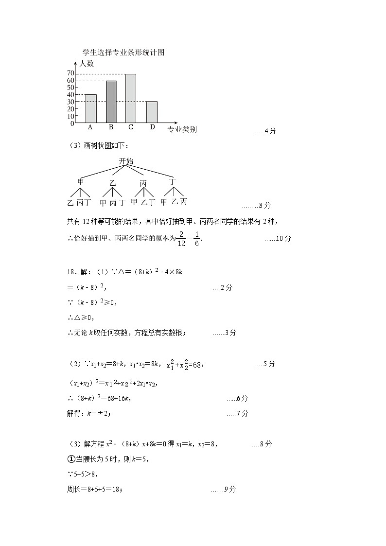 雅安中学2024—2025学年上期半期教学质量评估九年级数学答案第3页