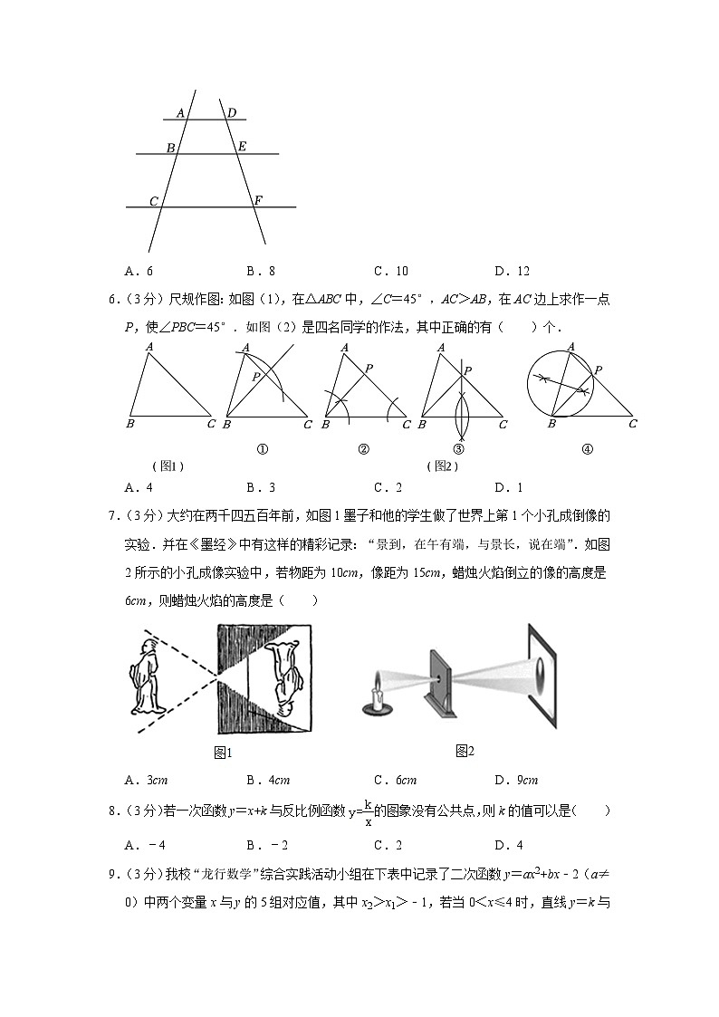 2024年广东省深圳市南山实验教育集团中考数学一模试卷第2页