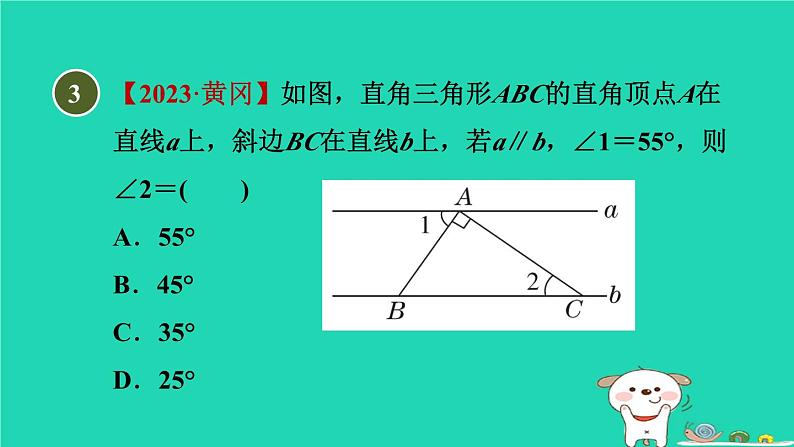 2024七年级数学下册第1章平行线1.4平行线的性质1.4.2两直线平行内错角相等同旁内角互补习题课件新版浙教版第6页