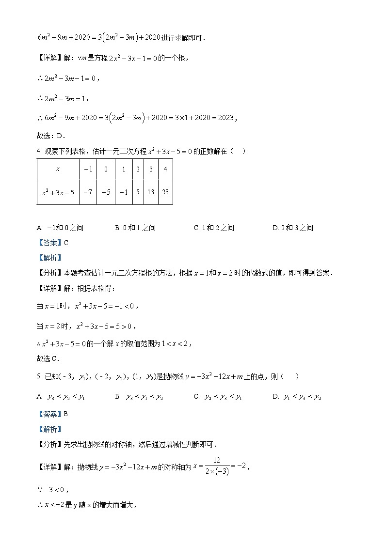 山东省济宁市邹城市第十二中学2024--2025学年上学期九年级月考数学试题（解析版）-A4第2页
