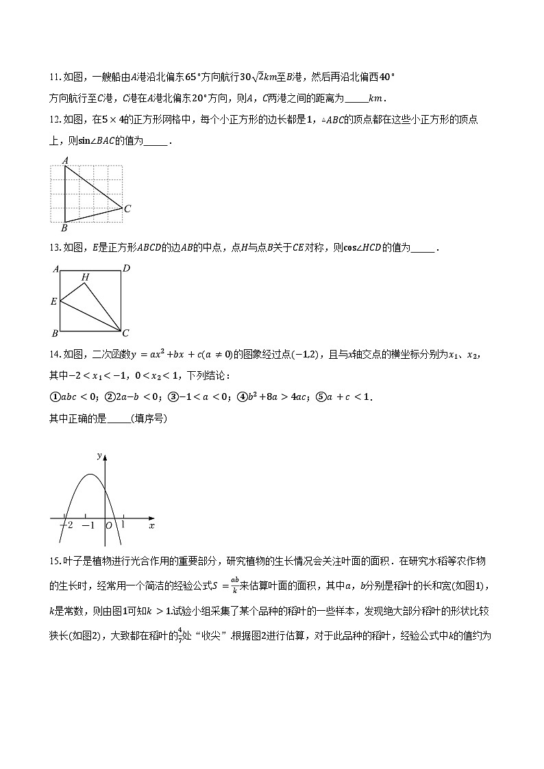 2024-2025学年江苏省苏州中学伟长实验部九年级（上）数学期中试卷（含答案）第3页