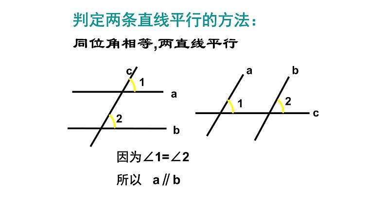 7.2探索直线平行的条件课件2023—-2024学年鲁教版（五四制）数学六年级下册第6页