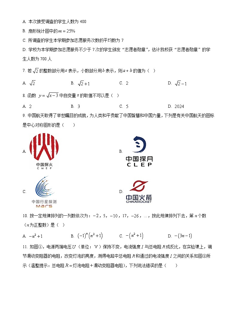云南省红河哈尼族彝族自治州弥勒市第一中学2024-2025学年九年级上学期11月期中考试数学试题（原卷版）-A4第2页