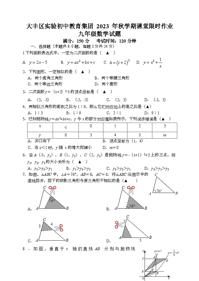 数学试题第1页