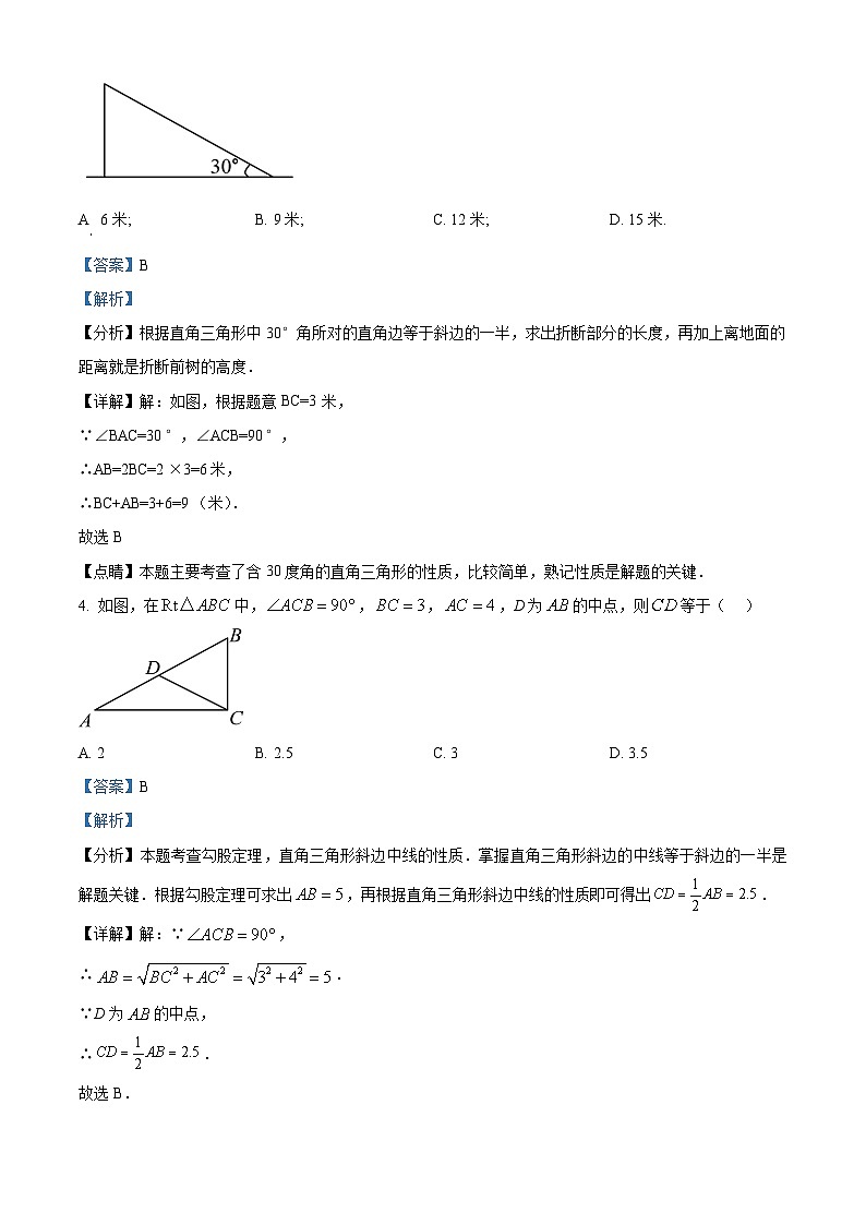 湖南省郴州市汝城县2023-2024学年八年级下学期期中数学试题（解析版）第2页