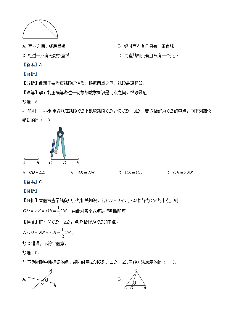 河北省石家庄市第十七中学2024-2025学年七年级上学期11月期中数学试题（解析版）-A4第2页