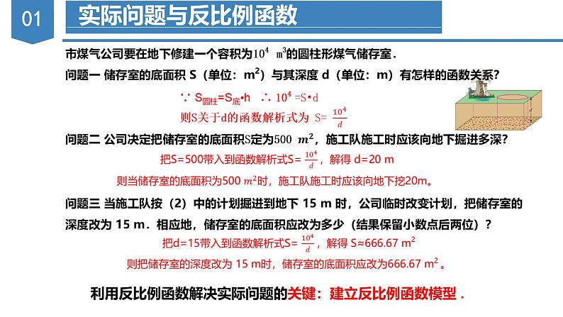 人教版数学九年级下册同步教学课件26.2 实际问题与反比例函数第3页