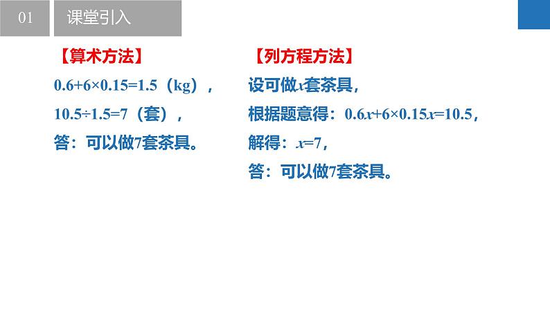 4.3.1用一元一次方程解决问题-一般步骤、销售问题（同步课件）  七年级数学上册同步（苏科版2024）第5页