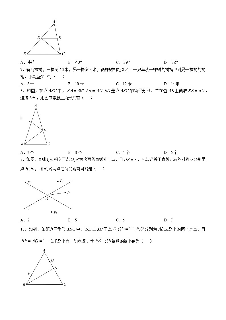  山东省淄博市淄川区（五四制）2024-2025学年七年级上学期期中考试数学试题第2页