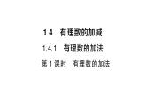 初中數(shù)學(xué)新滬科版七年級上冊1.4.1第1課時(shí) 有理數(shù)的加法課堂作業(yè)課件2024秋
