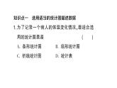 初中数学新沪科版七年级上册5.3 用统计图描述数据课堂作业课件2024秋