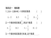 初中數(shù)學(xué)新滬科版七年級上冊1.2第2課時(shí) 相反數(shù)課堂作業(yè)課件2024秋