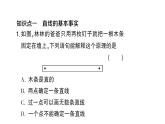 初中數(shù)學(xué)新滬科版七年級(jí)上冊(cè)4.2第2課時(shí) 直線的基本事實(shí)課堂作業(yè)課件2024秋