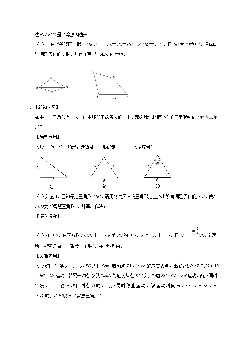 苏科版数学八上期末专题复习专题03 压轴大题分类练（原卷版）第2页