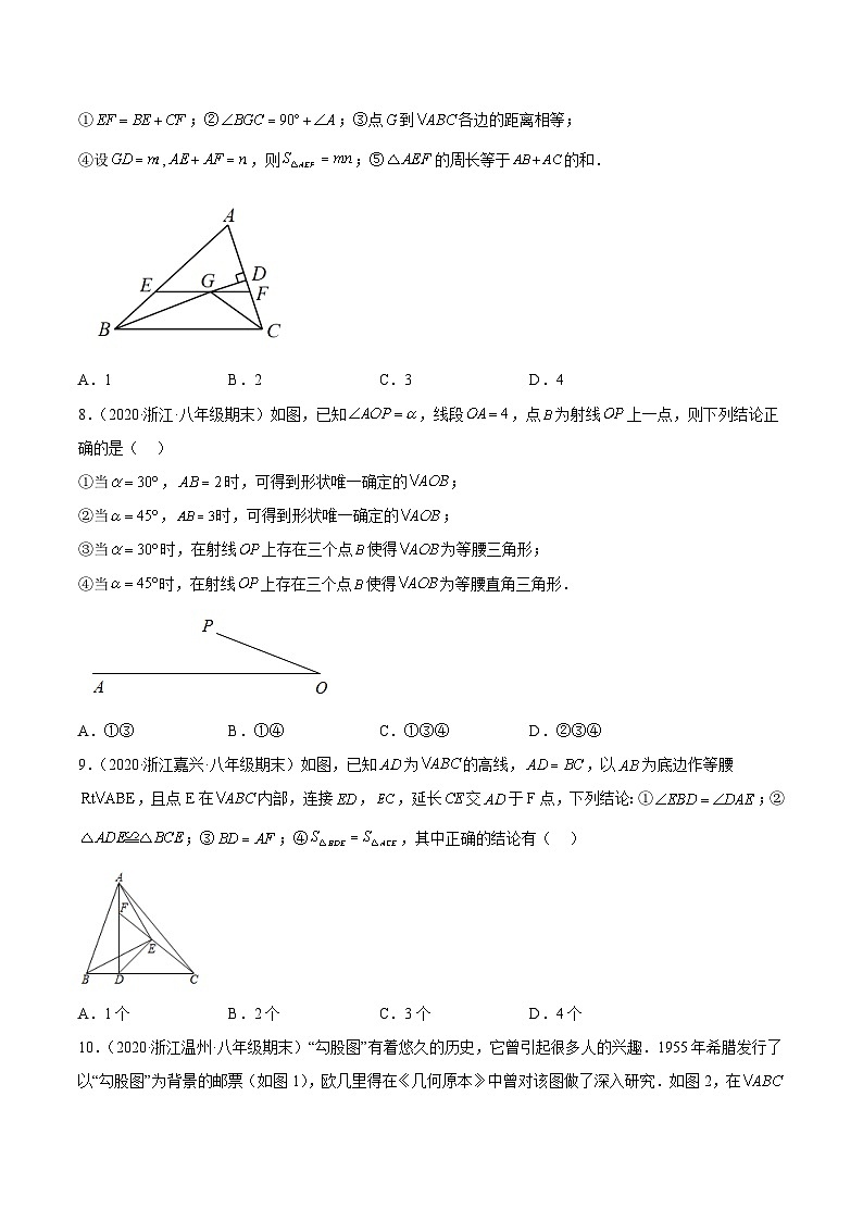 浙教版数学八年级上学期期末【压轴75题考点专练】（原卷版）第3页