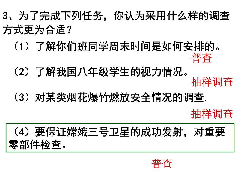 6.2普查和抽样调查课件北师大版七年级数学上册第7页