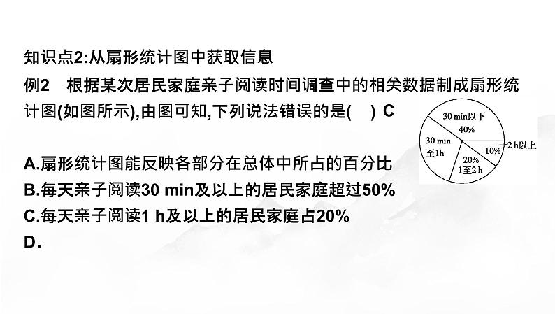 6.3.1数据的表示第1课时扇形统计图随堂课件北师大版（2024）数学七年级上册第6页