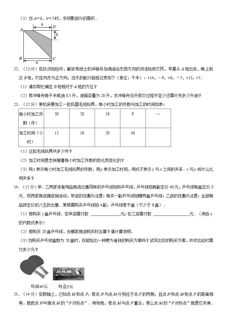 2024-2025学年山东省德州市天衢新区七年级（上）期中数学试卷（含详解）第3页