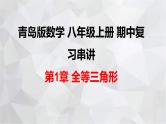 2023-2024学年青岛版数学八年级上册期中复习 第1章 全等三角形 课件