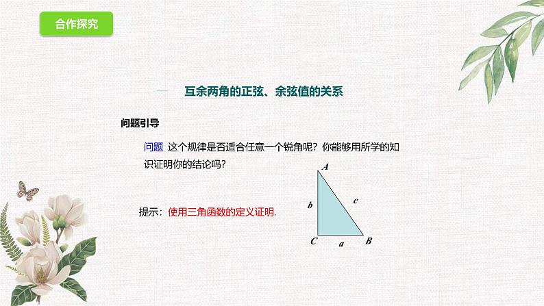 数学鲁教版（五四制）九年级上册 2.1 锐角三角形 课件第8页