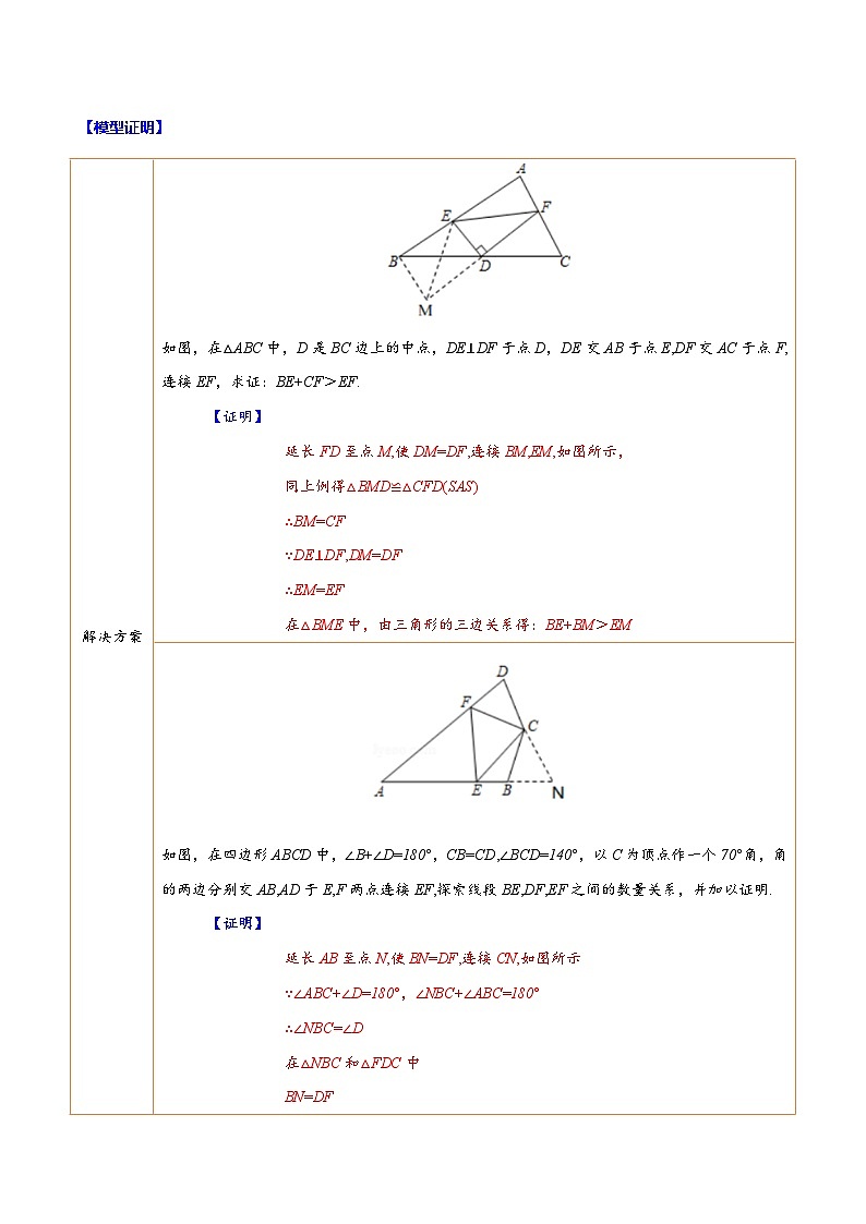 中考数学二轮复习难点突破训练专题06 全等三角形中的截长补短模型(解析版)第2页