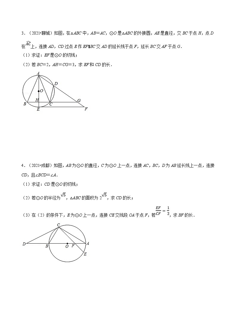 中考数学二轮巩固训练专题09 几何综合（原卷版）第2页