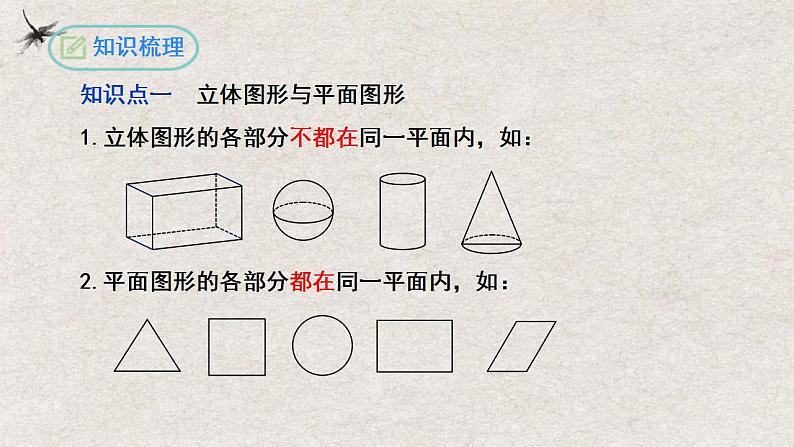 人教版数学七年级上册同步讲练课件第4章几何图形初步复习与小结第4页