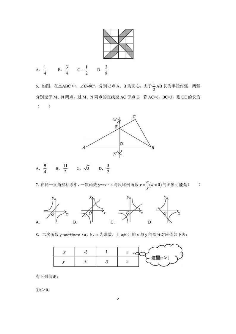 辽宁省锦州市中考数学试卷（含解析版）第2页