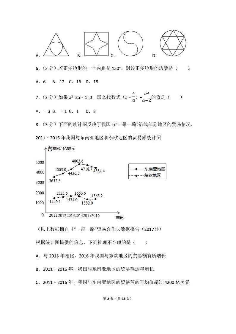 2024年北京市中考数学模拟试卷(解析版)第2页
