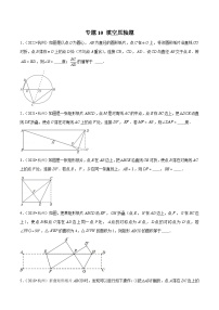 (杭州专用)中考数学二轮复习模拟题分类汇编专题10 填空压轴题（2份，原卷版+解析版）