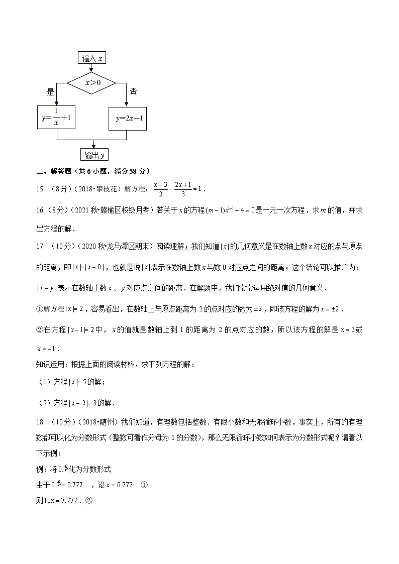 人教版数学七年级上册第3章 一元一次方程 单元测试（提高篇）【原卷版】第3页