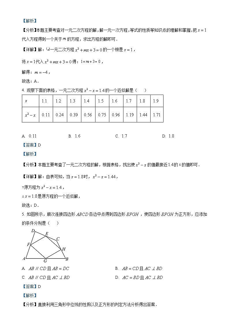 山东省青岛市李沧区海诺学校2024-2025学年九年级数学上学期第一次月考试卷（解析版）-A4第2页