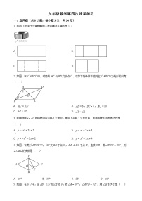 陕西省西安市曲江第一中学2023-2024学年九年级上学期月考数学试题（原卷版）-A4