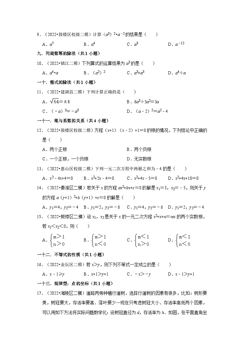 江苏省中考数学模拟题精选按题型分层分类汇编-02选择题（基础题）（含解析）第2页