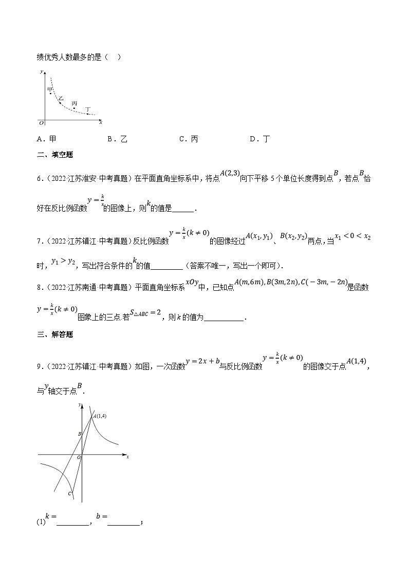 (江苏专用)中考数学真题分项汇编专题05反比例函数（共15题）（原卷版）第2页