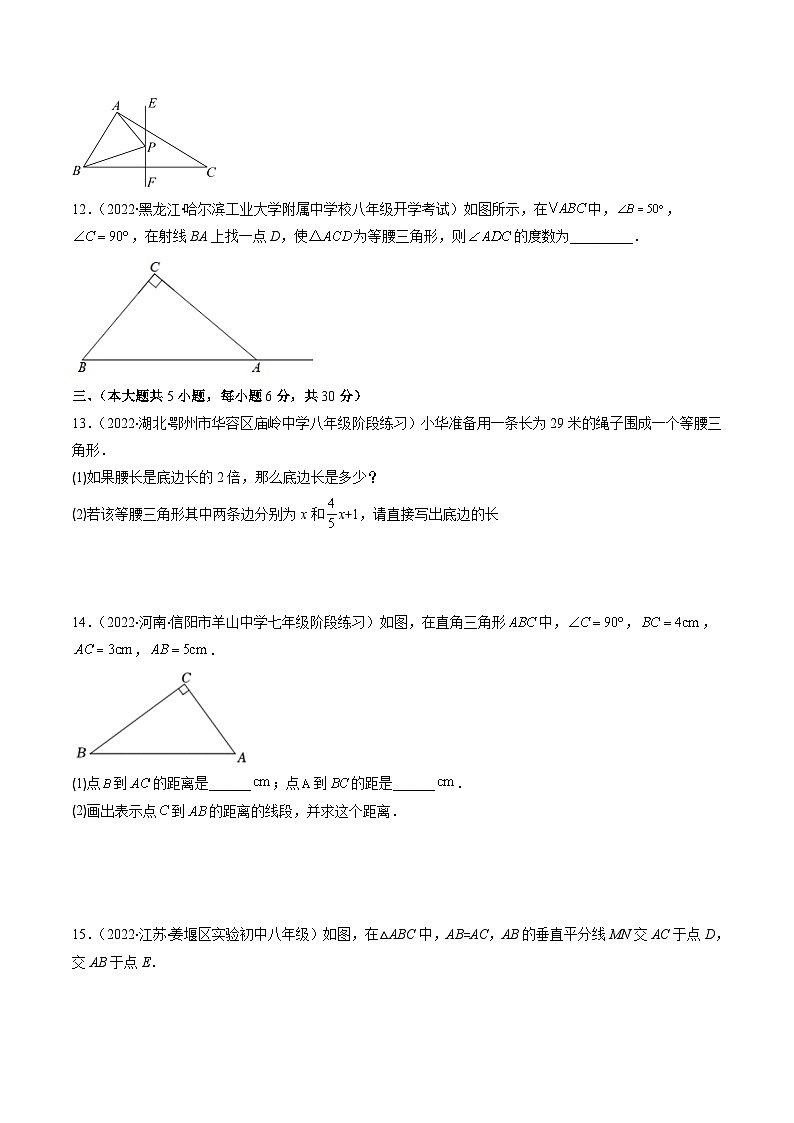 人教版八年级数学上学期期中检测B卷（原卷版）第3页