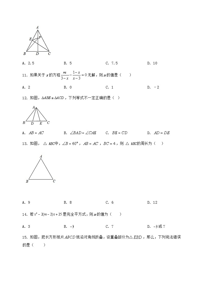 河北省无极县2024-2025学年八年级（上）数学期末模拟测试（含答案及详解）第3页