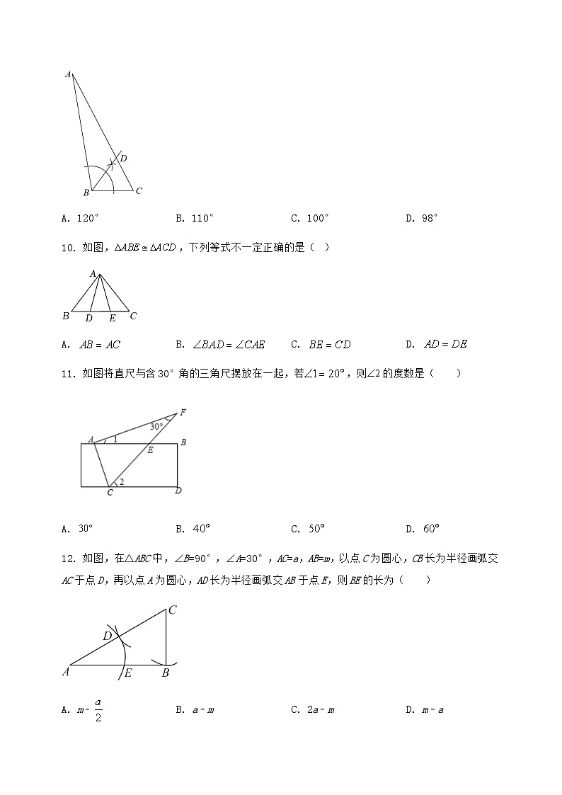 河北省磁县2024-2025学年八年级（上）数学期末模拟测试（含答案及详解）第3页